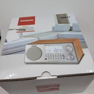 Sangean WR-2 FM-RDS (RBDS) /AM  Wooden Cabinet Digital Tuning Radio Receiver New